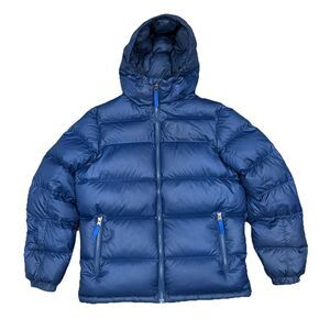 Marmot Guides Down Hoody Jacket Kids Size XL Arctic Navy Blue 700 Fill NICE